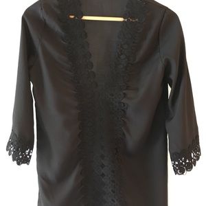 Black Swimsuit Coverup